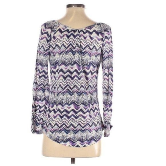 Lucky Brand Long Sleeve Top Size Small - Picture 2 of 5